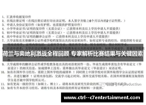荷兰与奥地利激战全程回顾 专家解析比赛结果与关键因素 荷兰与奥地利激战全程回顾 专家解析比赛结果与关键因素